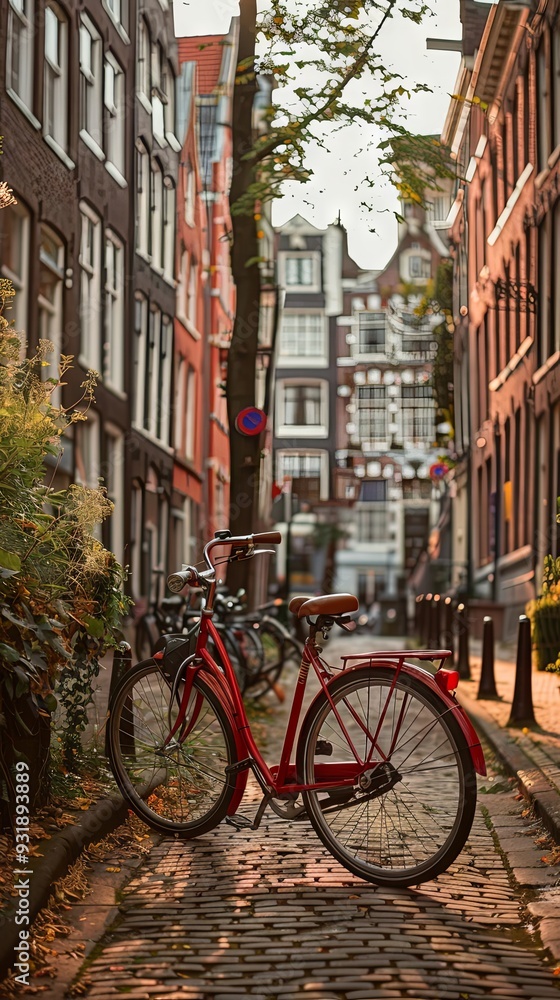 Fototapeta premium Bicycle in Amsterdam city