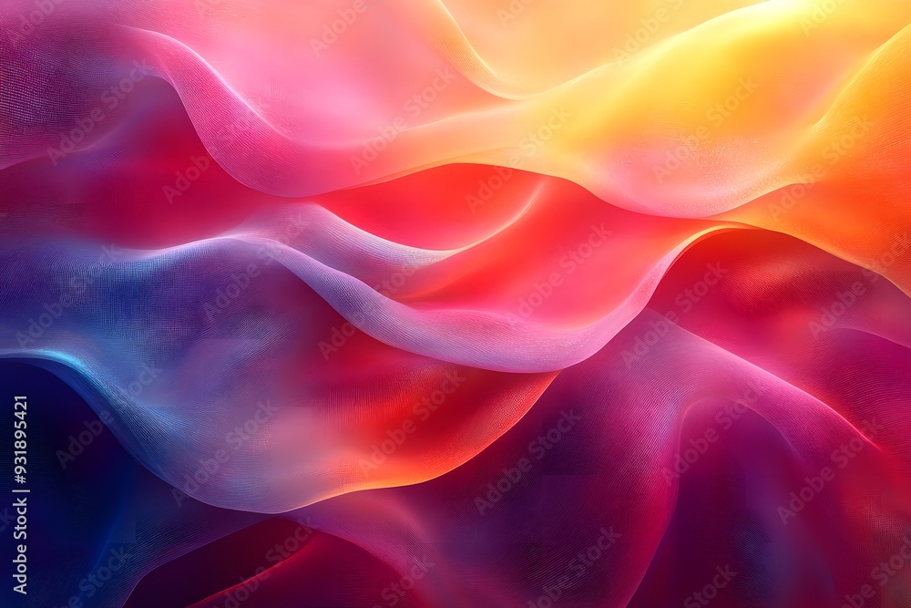 Wavy Lines Wallpaper. Abstract background of waves of pink tones with multicolored gradients and smooth texture. Wavy Lines Wallpaper. Abstract background of waves of pink tones with multicolored gradients and smooth texture.