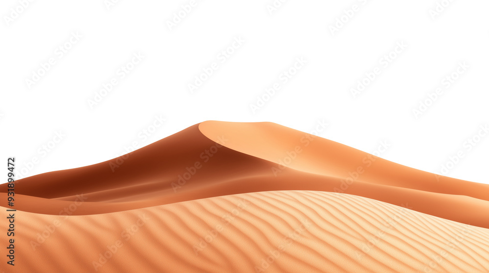 dune landscape with desert hills isolated on transparent background dune landscape with desert hills isolated on transparent background