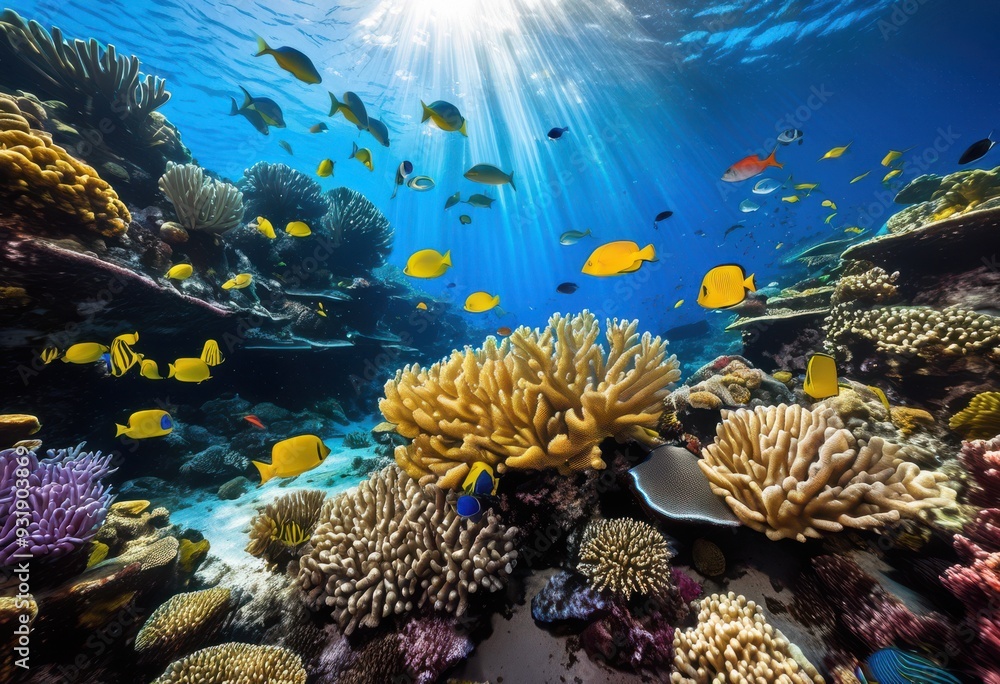 Vivid Underwater Images Showcasing Marine Life Its Natural Habitat 
