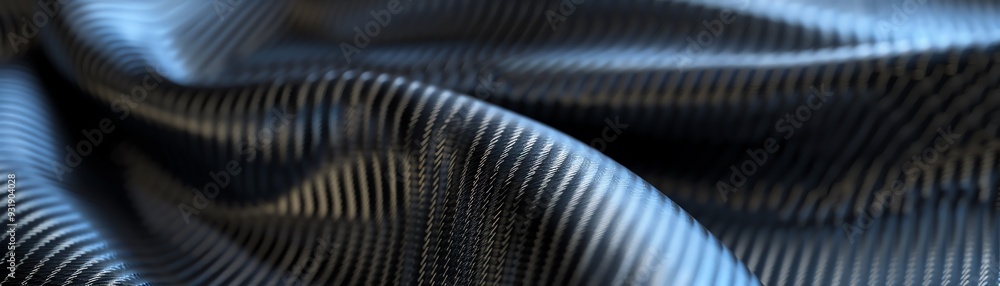 Abstract background with textured blue and black fabric. Abstract background with textured blue and black fabric.