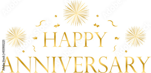 happy anniversary - golden style