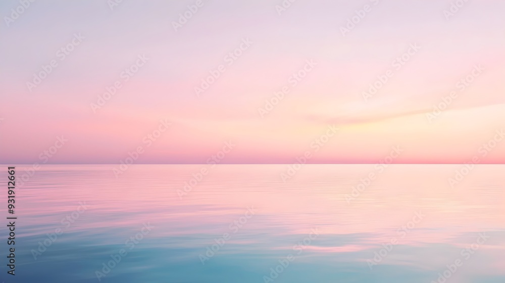 Obraz premium Soft Pastel Gradient Background with Calming Harmonious Visual Vibes