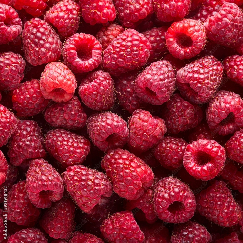 Background of fresh sweet red raspberries arranged together representing concept of healthy diet Background of fresh sweet red raspberries arranged together representing concept of healthy diet