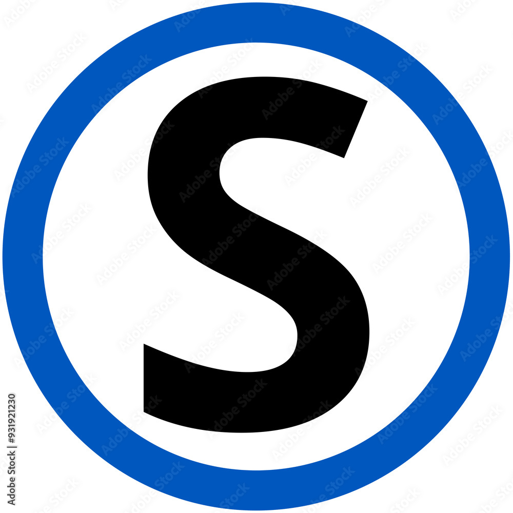 stop allowed sign blue stop allowed sign blue