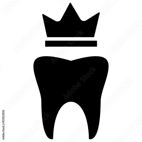 Dental crown icon