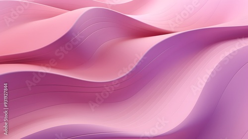 Pink Gradient Background, Gentle Waves, Elegant Modern Design, Illusion Depth, 3D Effect, Vector Illustration, Digital Marketing, Graphic Design Backdrop, Sophistication