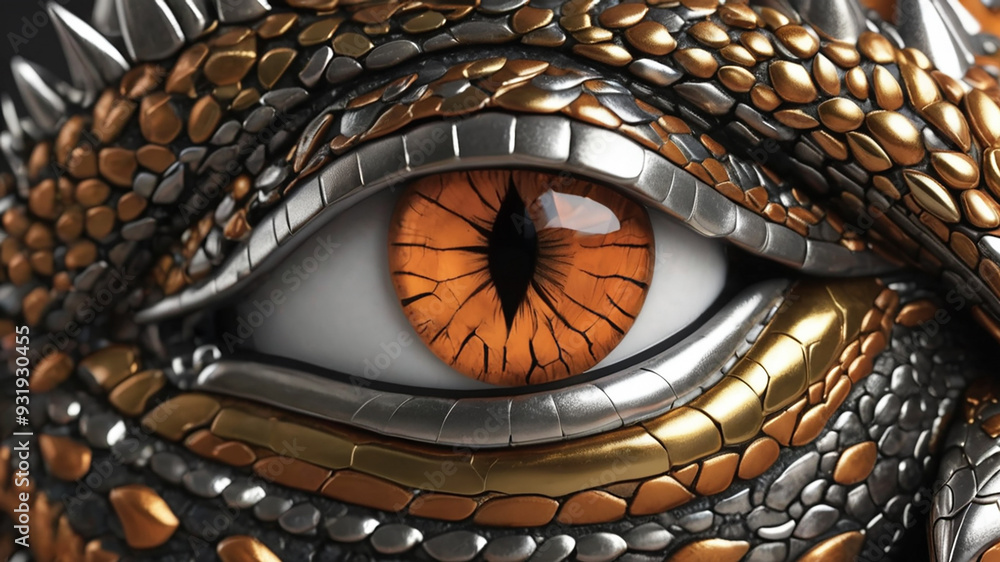 Close up of a dragon