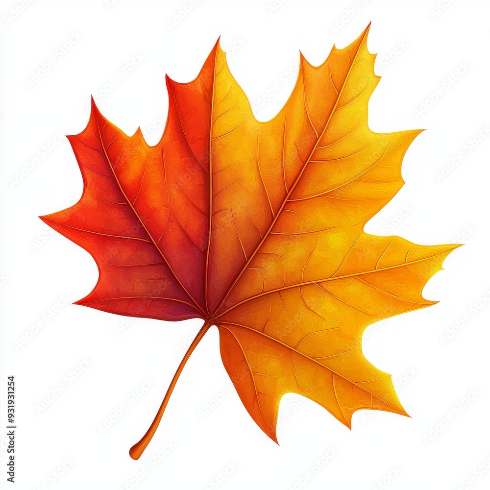 Transparent background with a single autumn maple leaf isolated on white Transparent background with a single autumn maple leaf isolated on white