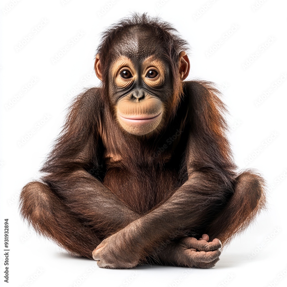 An isolated monkey on a transparent background An isolated monkey on a transparent background
