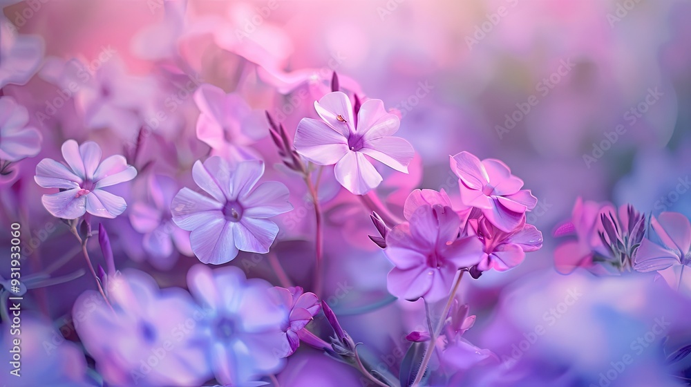 Blooming phlox in the garden Shallow depth of field Blooming phlox in the garden Shallow depth of field