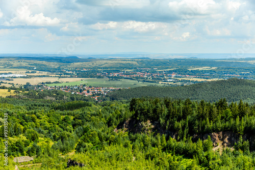 Obraz na płótnie Kleine sommerliche Wanderung rund um Luisenthal im wunderschönen Thüringer Wald - Thüringen - Deutschland w salonie