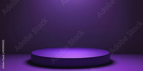Purple Spotlight Stage ,3D ...