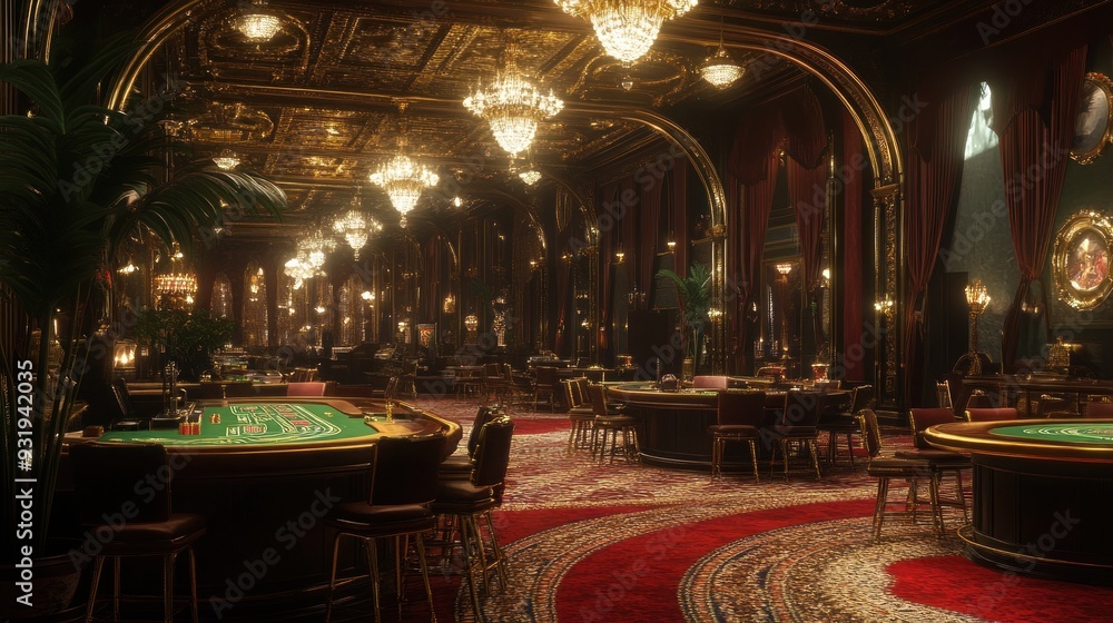 Obraz premium A Grand Casino Interior