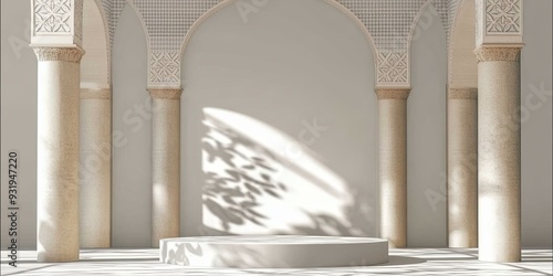 elegant podium stage displa...