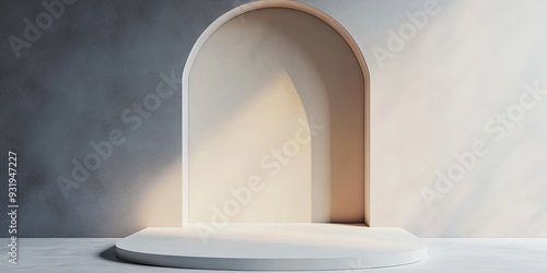 elegant podium stage displa...