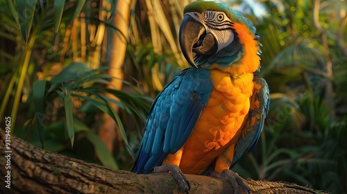 Blue Throated Macaw Parrot  Parrot  Blue Throated Macaw Parrot  Blue Throated Macaw Parrot photo