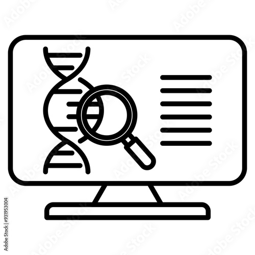 genetic test icon
