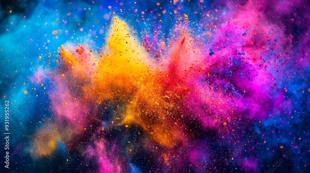 Colorful Powder Explosion. Colorful Powder Explosion.