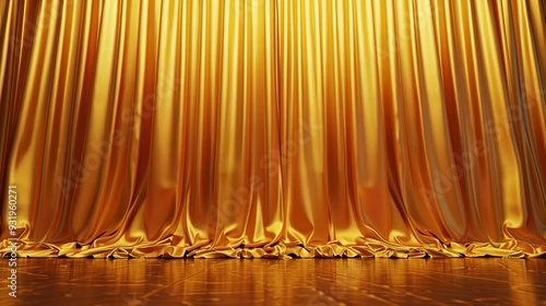 Beautiful yellow theater curtains