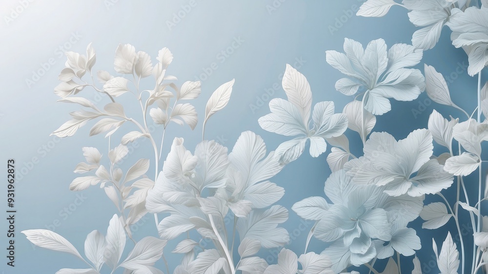 Soft light blue background with delicate patterns, calming and sophisticated.- Soft light blue background with delicate patterns, calming and sophisticated.-