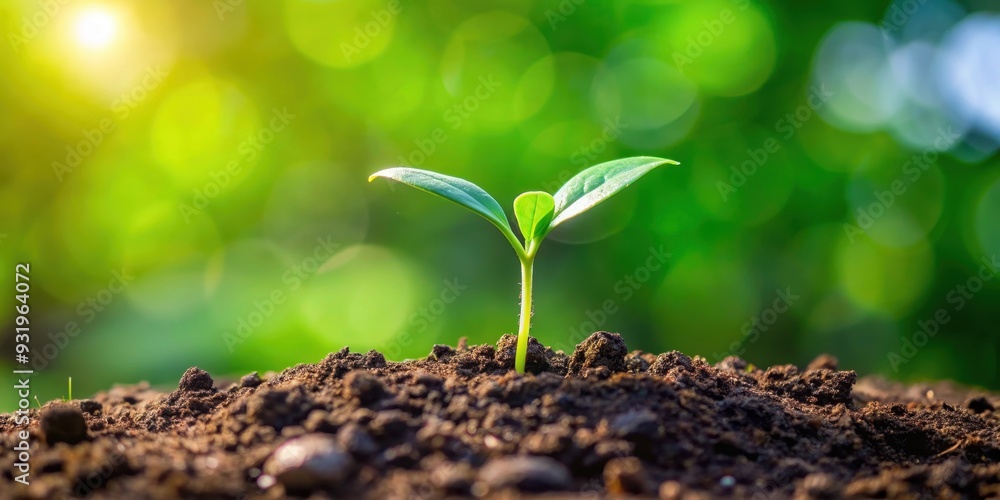 Small green plant sprouting from soil , Plant, growth, nature, dirt, earth, tiny, young, sapling, fresh, botanical, organic Small green plant sprouting from soil , Plant, growth, nature, dirt, earth, tiny, young, sapling, fresh, botanical, organic