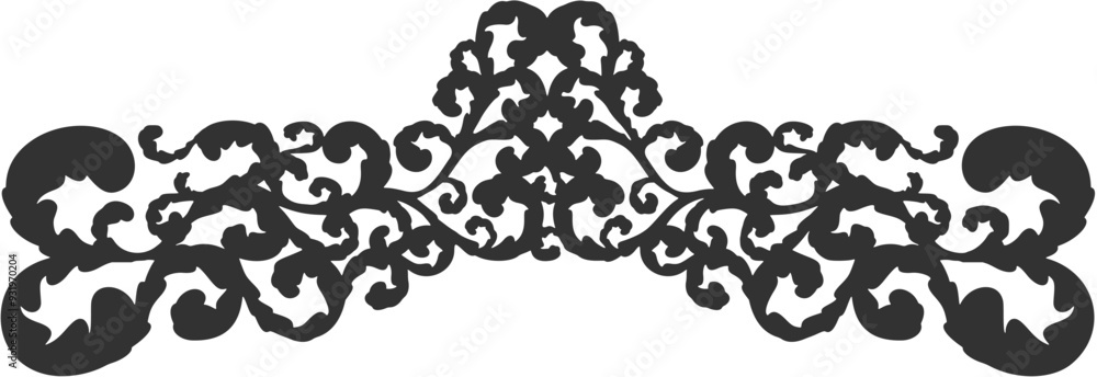 Floral ornament figure; old style decoration