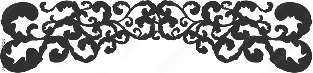 Obraz premium Floral ornament figure; old style decoration