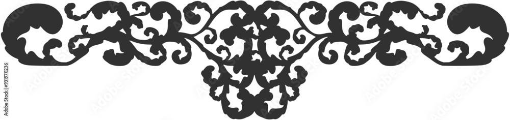 Floral ornament figure; old style decoration Floral ornament figure; old style decoration