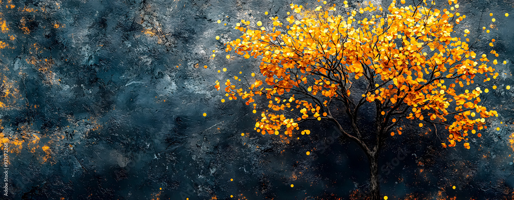 Abstract background. Autumn tree. Space for text. Abstract background. Autumn tree. Space for text.
