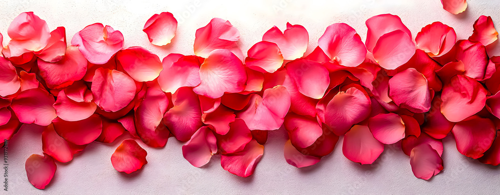 Horizontal background with rose petals Horizontal background with rose petals
