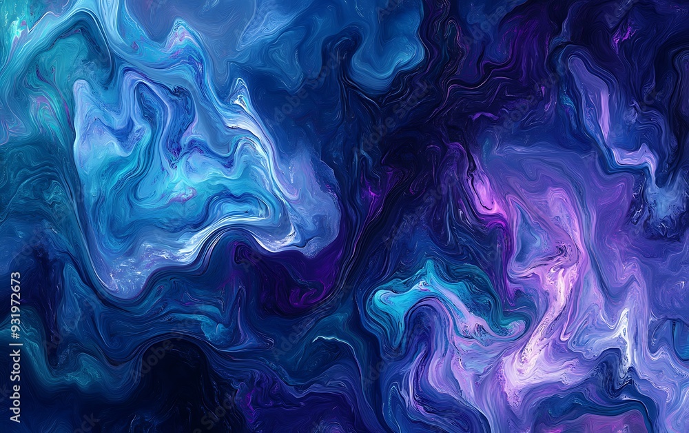 Obraz premium Mixed Liquid Ink Colorful Paints