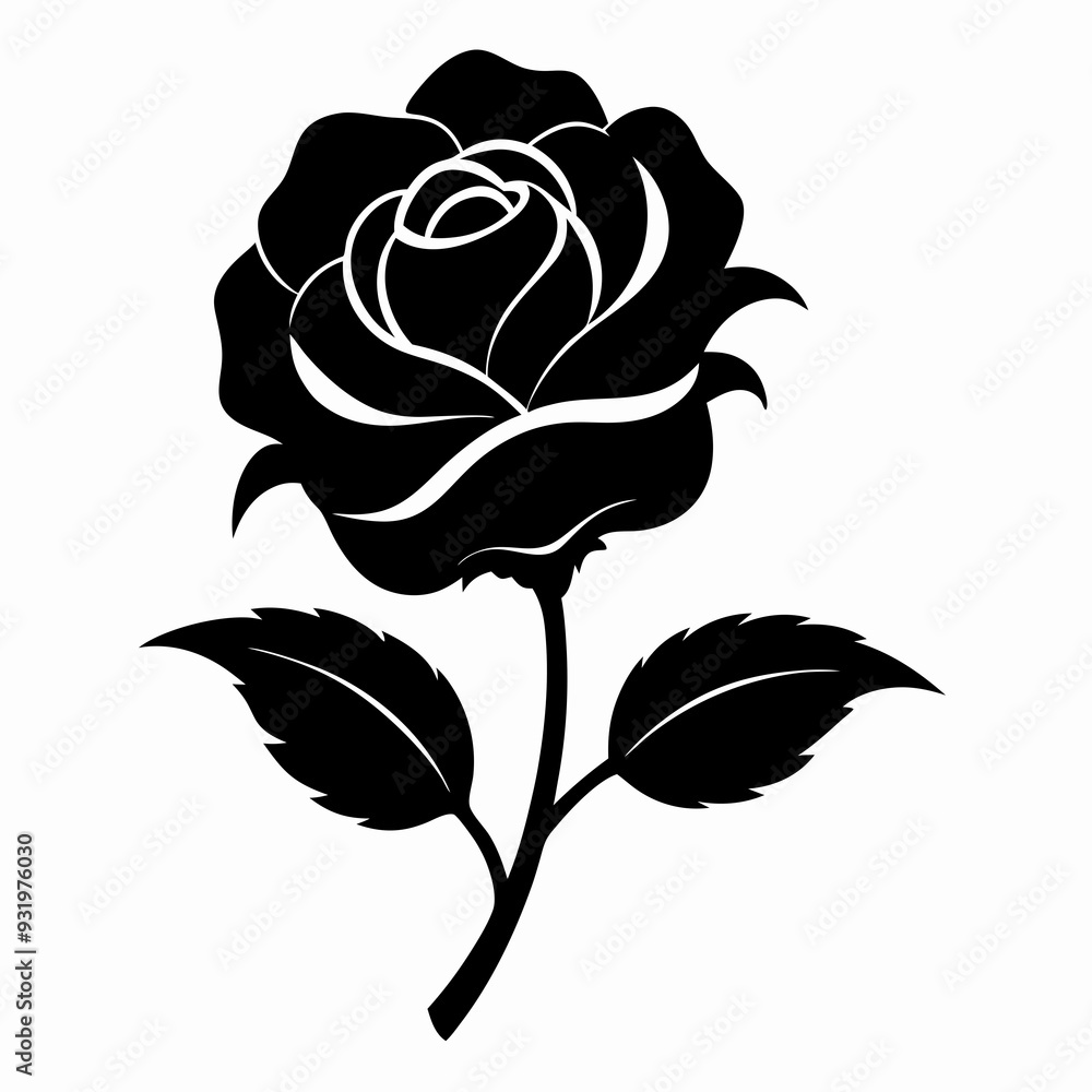 China Rose Black silhouette China Rose Black silhouette