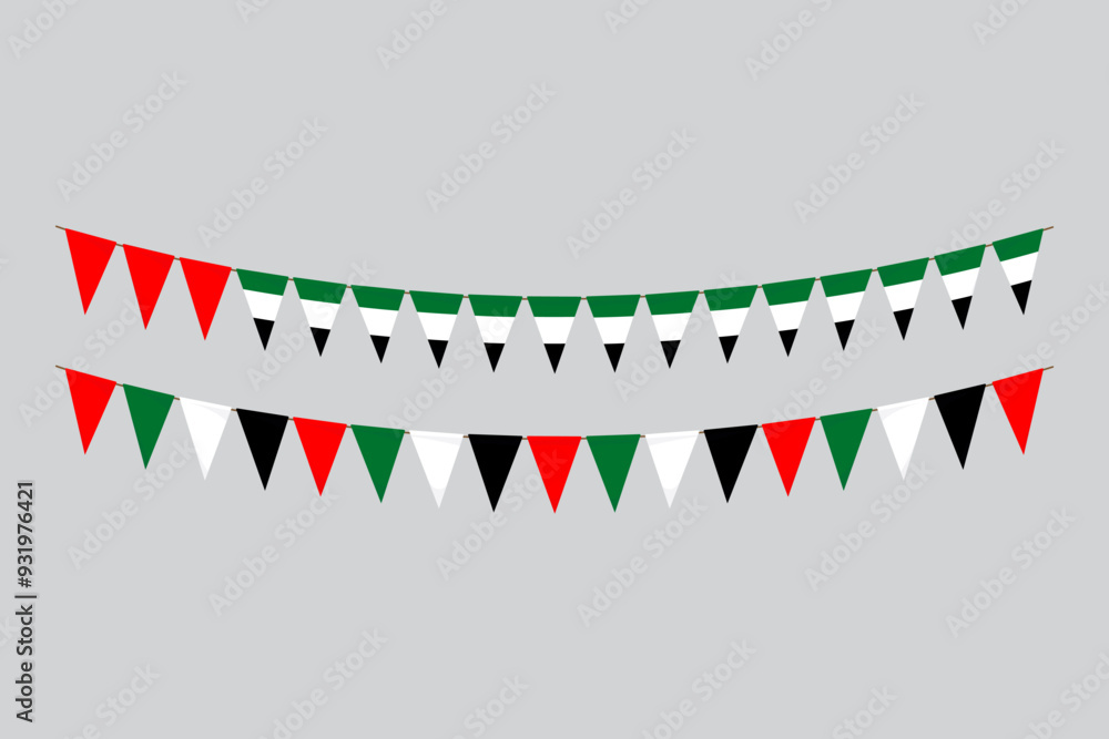 Obraz premium Albania ribbon flag