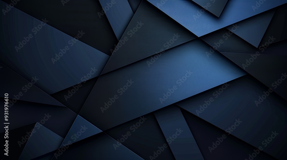 Sleek black and blue abstract background with a modern, minimal design. Features a color gradient with dark tones, geometric shapes, and a 3D effect. Includes lines, stripes, and triangles, resembling Sleek black and blue abstract background with a modern, minimal design. Features a color gradient with dark tones, geometric shapes, and a 3D effect. Includes lines, stripes, and triangles, resembling