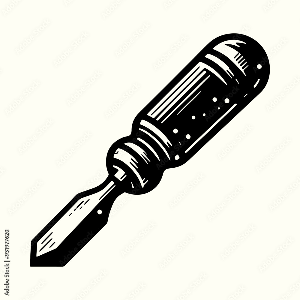 Chisel Tool Silhouette Vector Template Chisel Tool Silhouette Vector Template