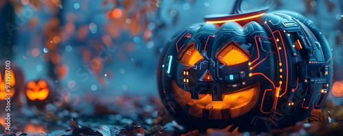 Futuristic Halloween Pumpki...