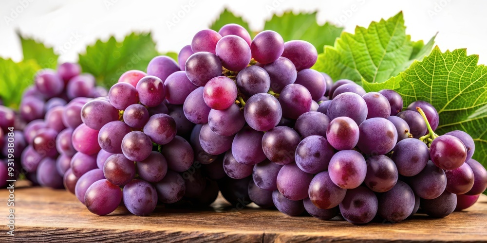 Ripe purple grapes with green leaves on background, grapes, purple, juicy, ripe, fresh, fruit, vineyard, organic, natural, sweet Ripe purple grapes with green leaves on background, grapes, purple, juicy, ripe, fresh, fruit, vineyard, organic, natural, sweet