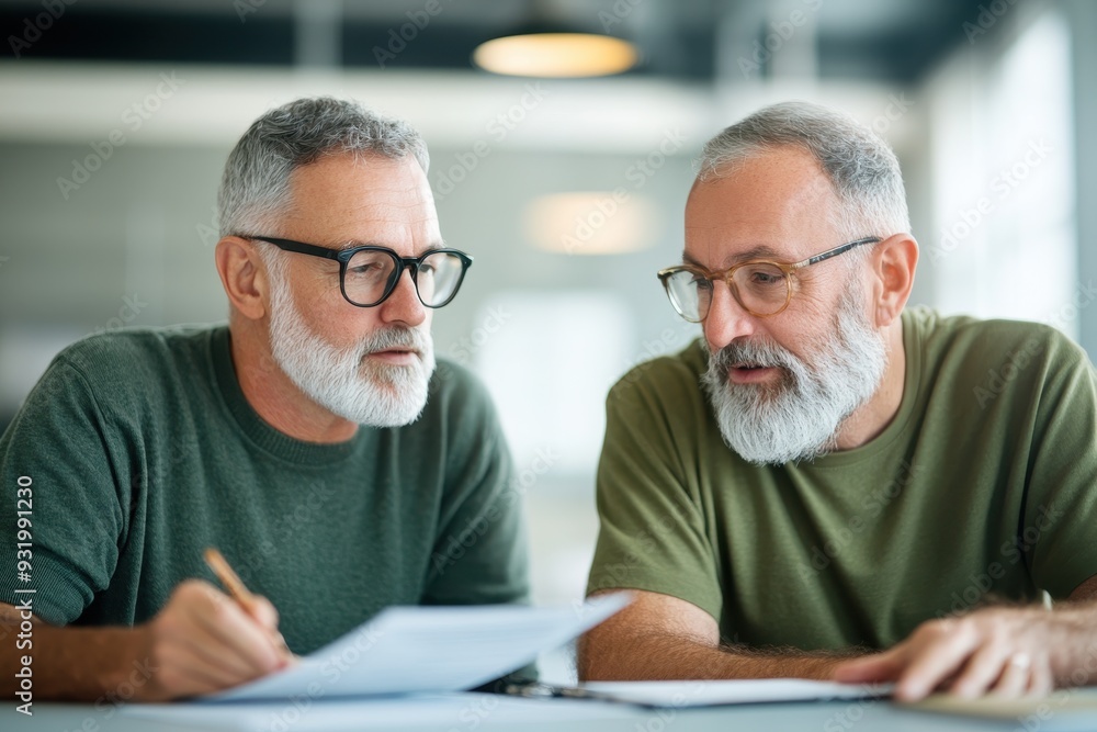 Retirement Planning Consultation with a Veteran in a Serene Office Setting Retirement Planning Consultation with a Veteran in a Serene Office Setting