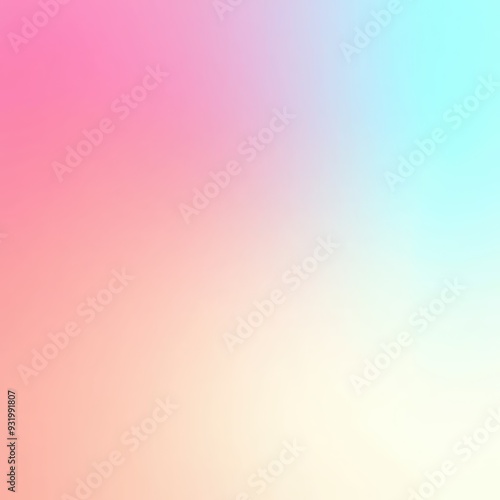 Abstract Blurred Gradient Background with Pink, Blue and White Colors