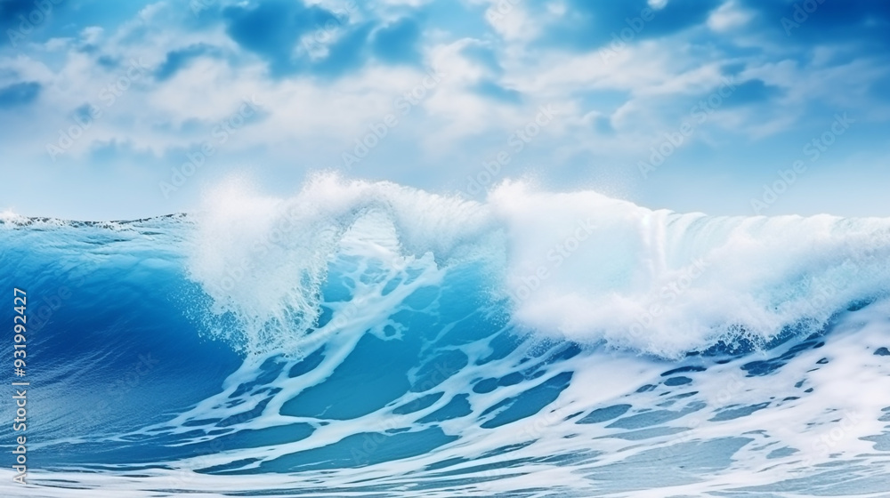 Vitality of blue energy and clear ocean water Power Vitality of blue energy and clear ocean water Power