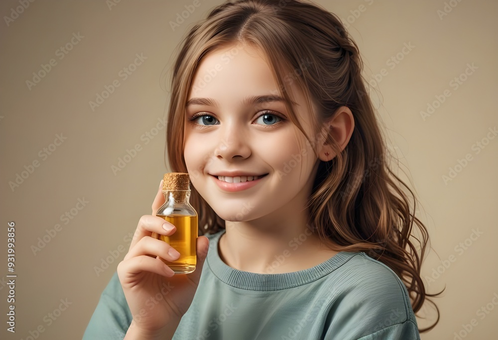 a beautiful girl with a jar in her hand a beautiful girl with a jar in her hand