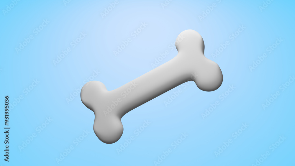 3d bone for the dog icon 3d render 3d bone for the dog icon 3d render
