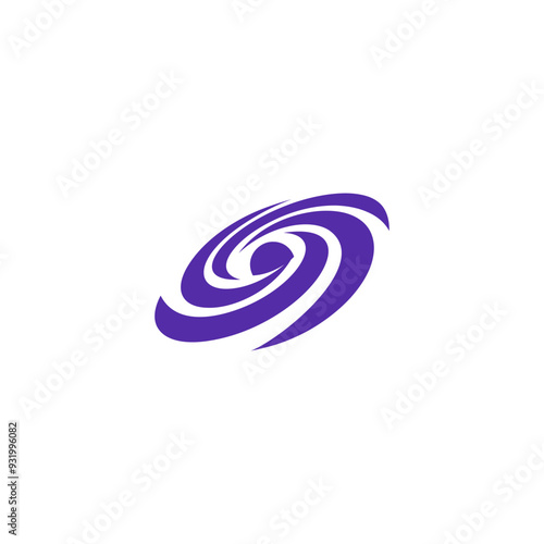 black hole galaxy deep logo simple