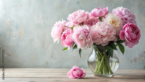 Timeless elegance captured in a beautiful arrangement of peonies in a vase, peonies, flowers, arrangement, vase