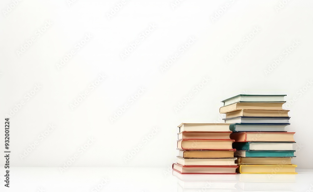 a stack of books on a white background a stack of books on a white background