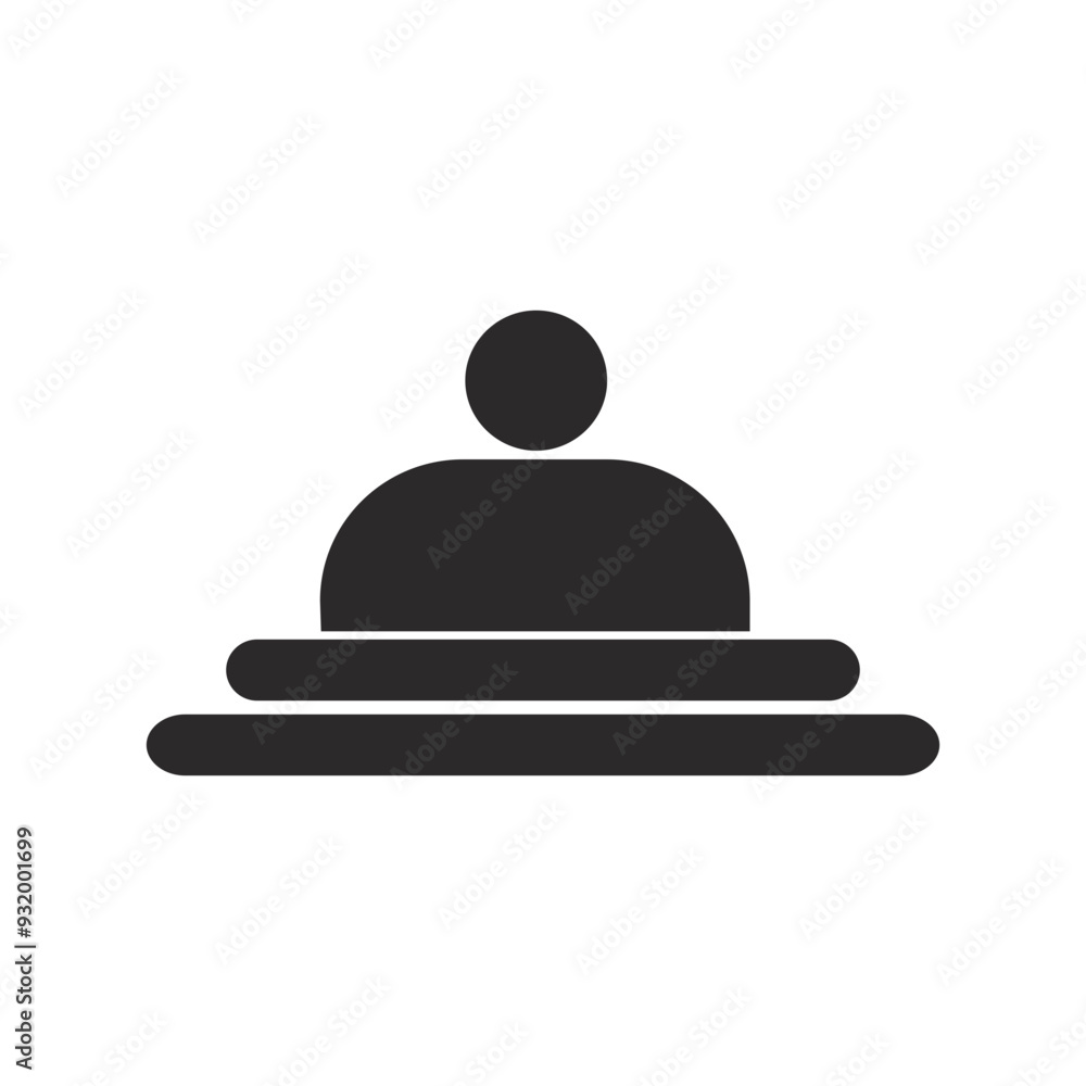 Space icon silhouette. Vector illustration Space icon silhouette. Vector illustration