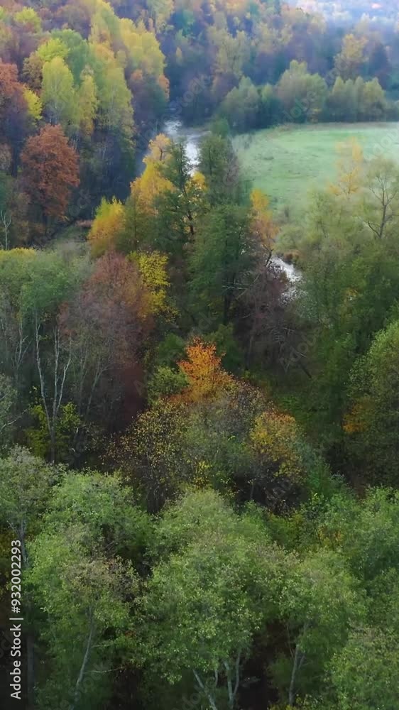 Aerial view of mountain during autumn Aerial view of mountain during autumn
