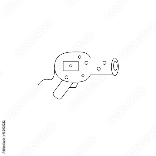 hair dryer vector type icon