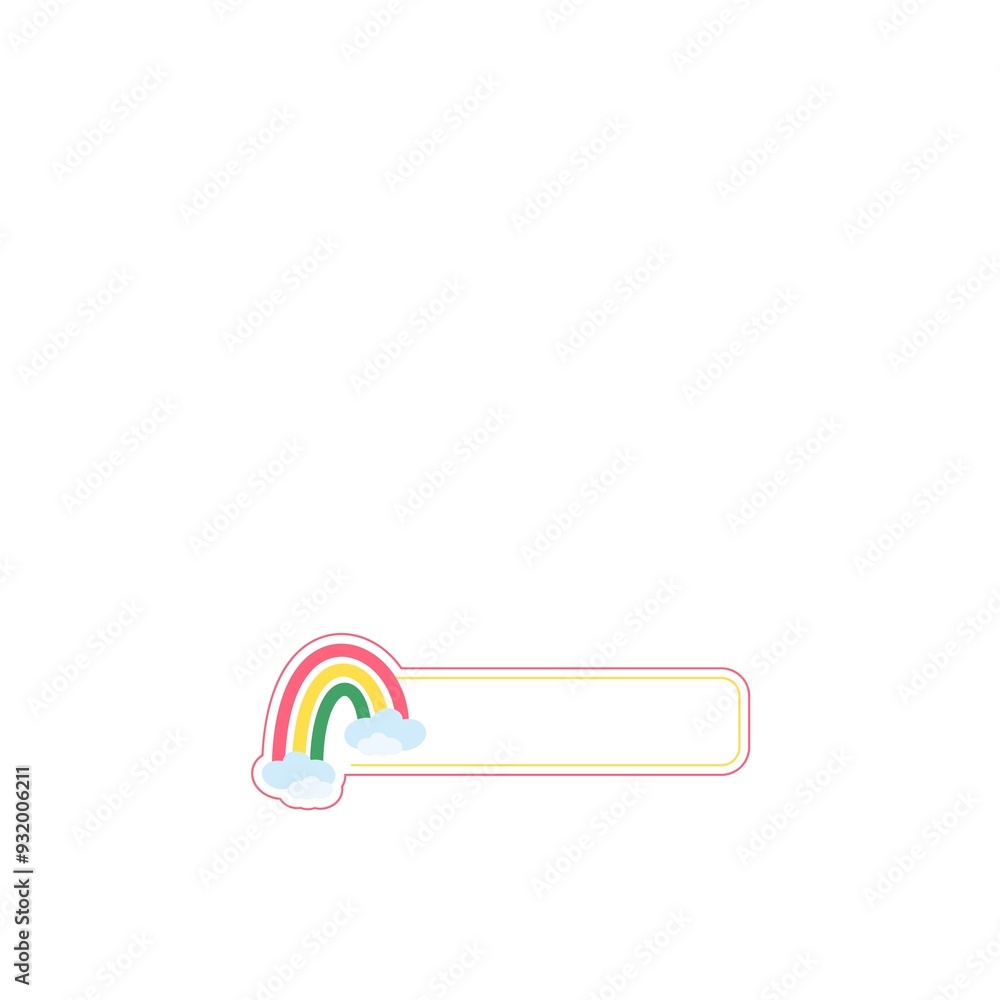 Fototapeta premium A Cute Note Doodle Frame with Heart